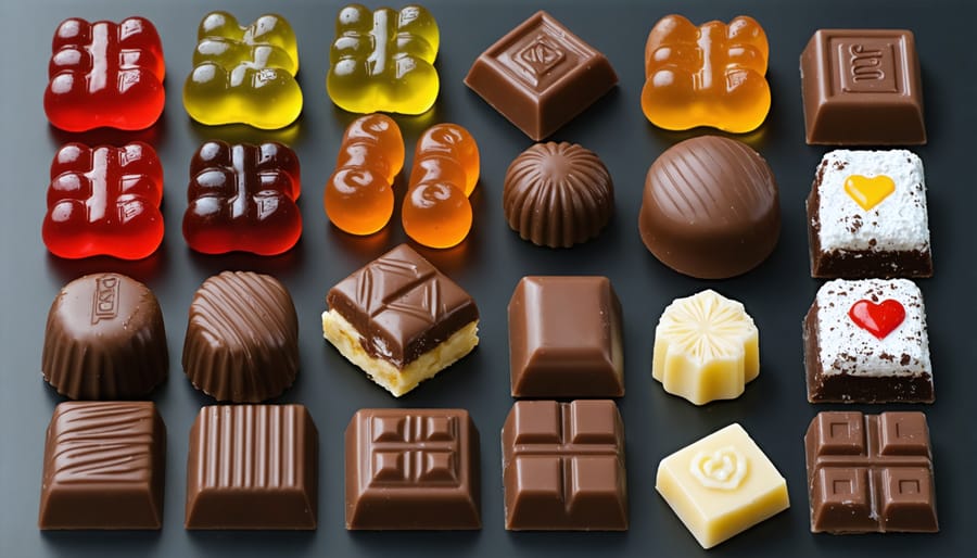 A variety of traditional German candies featured together